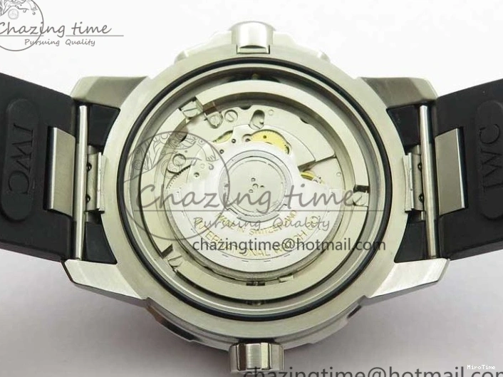 MIROTIME 0124 RelaxedFit Aquatimer Automatic IW329004 V6F 1:1 Best Edition Blue Dial on Rubber Strap MIYOTA 7095